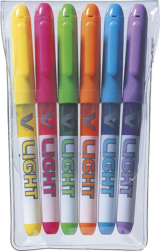 PILOT Liquid-Ink Textmarker V LIGHT 6er Etui