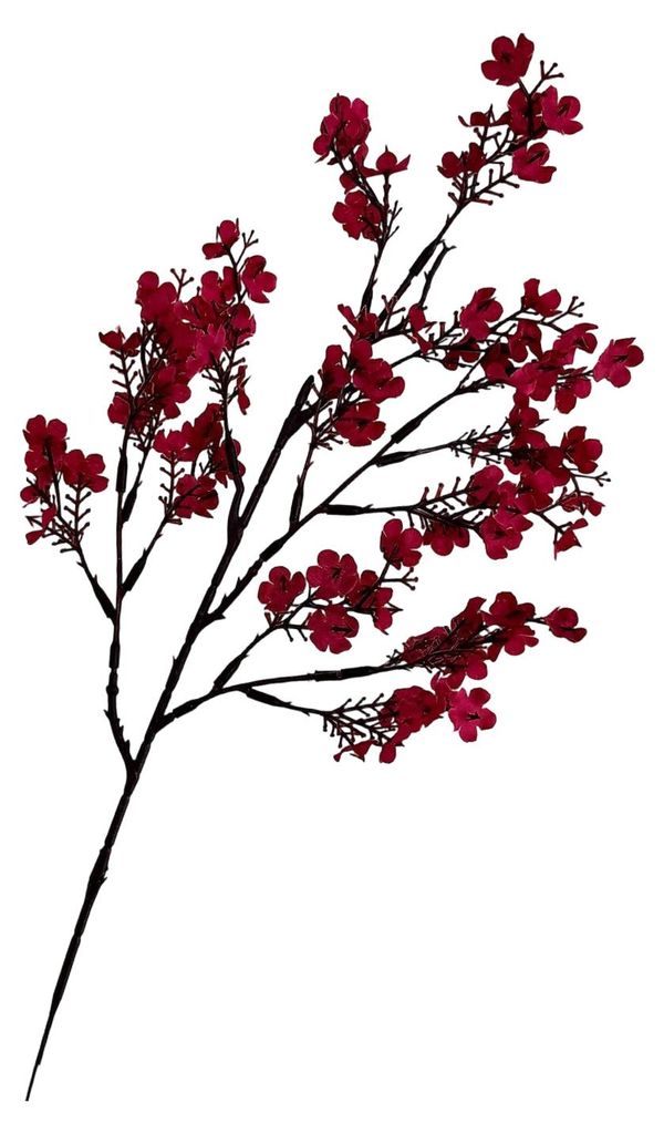 Künstliche Pflaumenblütenzweige, 50 cm (19,6 Zoll), künstliche Winterblüte mit langem Stiel, für Hochzeiten, Zuhause, Büro, Schlafzimmer, Par...