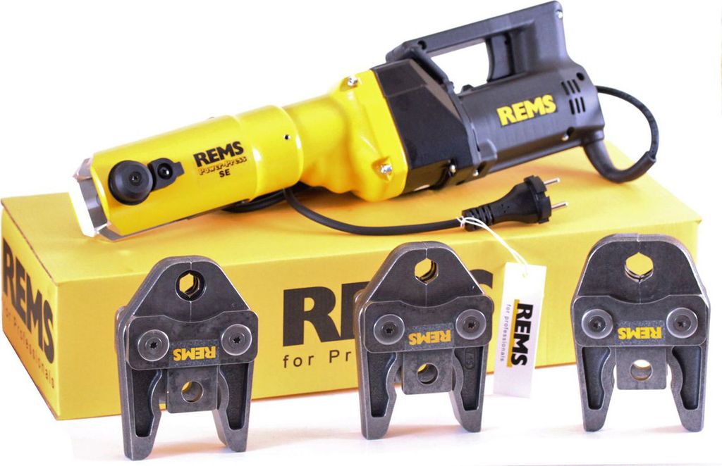 REMS Pressmaschine Power Press SE + 3 Pressbacken Produktbild 