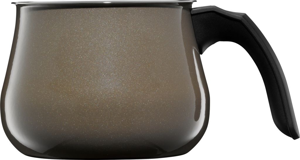WMF Fusiontec Mineral Mini-Topf mit Glasdeckel, 12 cm, Dark