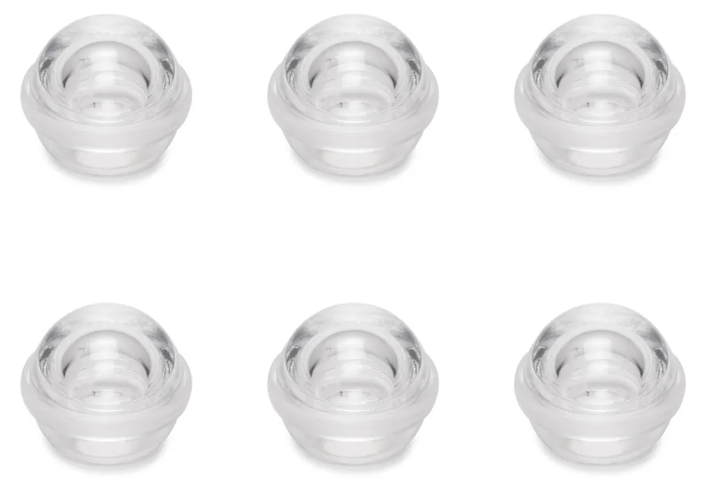 Protège mur butoir de porte adhésif transparent lot de 6 sans perçage