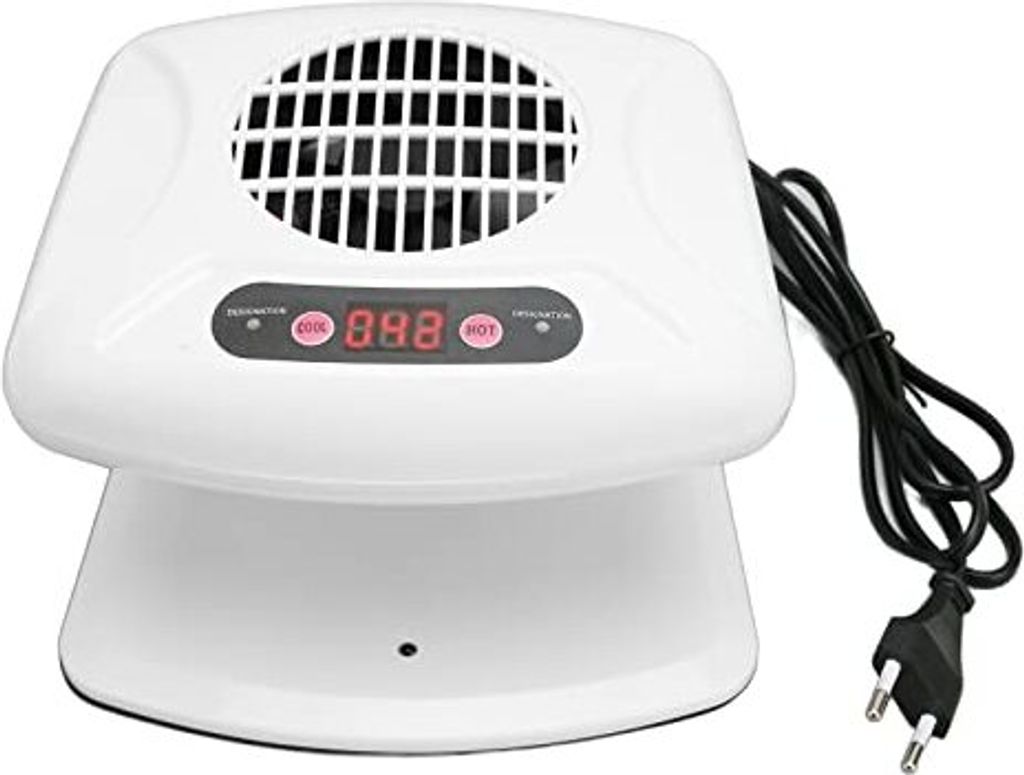 300 W Nagel Lufttrockner, Lüfterhaartrockner Automatischer Sensor, warmer, kühler Wind, polnischer Heimsalon, weiß (#1)