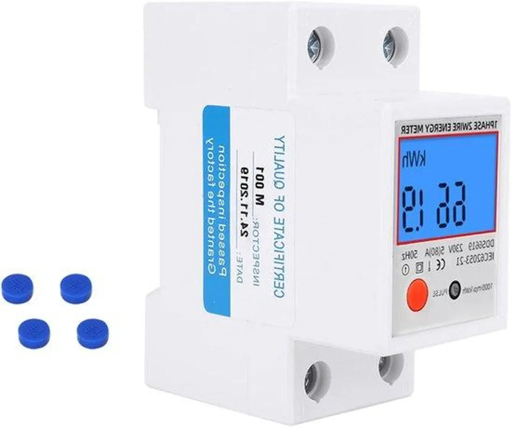 Compteur d'électricité pour studio et garage 230V écran LED électronique