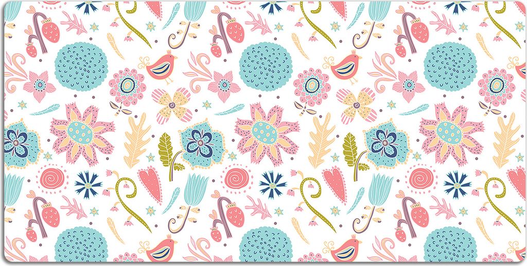 Schreibtischmatte Tischunterlage 90x45 cm Mauspad - Bunte Muster