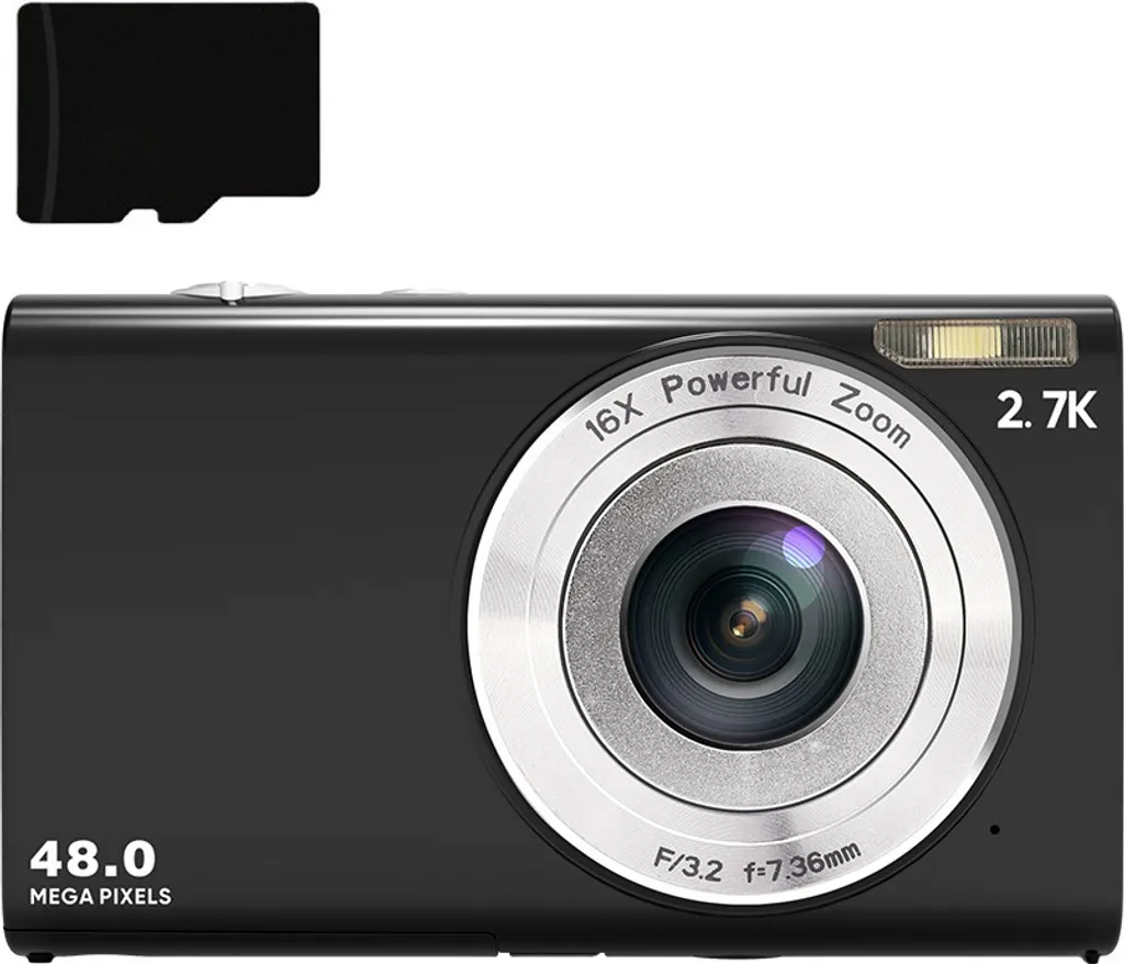Vlogging Camera INF 2.7K 48MP - Fotocamera Compatta con Autofocus
