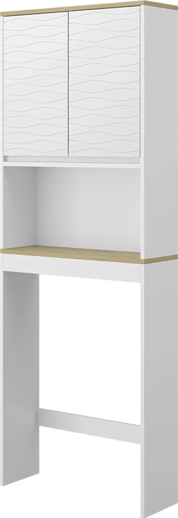 Armoire de toilette Vicco Livia 60cm blanc avec étagères modulables