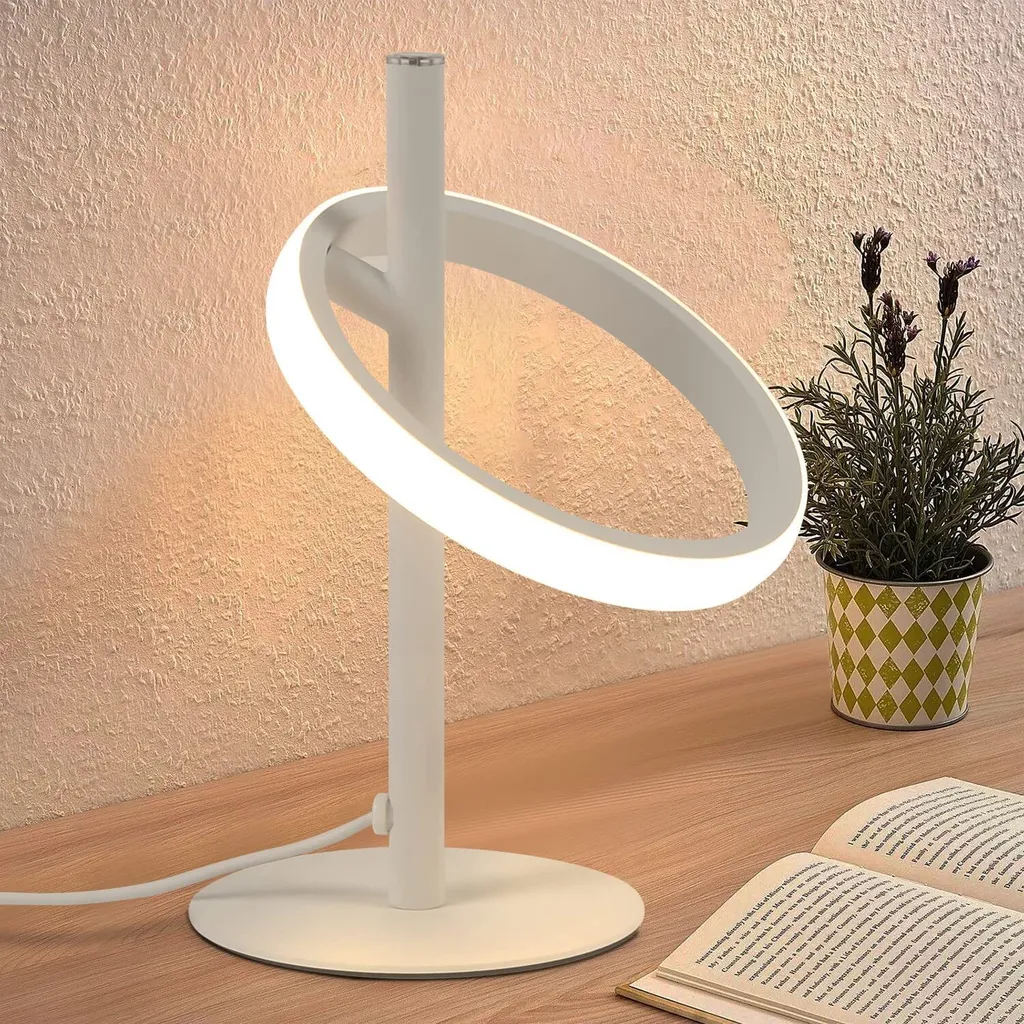 Lampe de Chevet Design Anneaux LED Orientables Tactile pour la Chambre