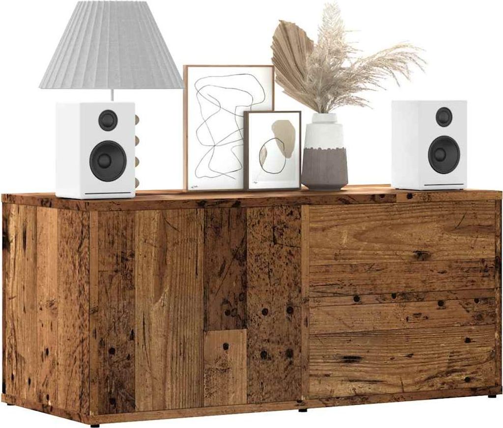 vidaXL TV-Schrank Altholz-Optik 80x34x35,5 cm Holzwerkstoff Produktbild 