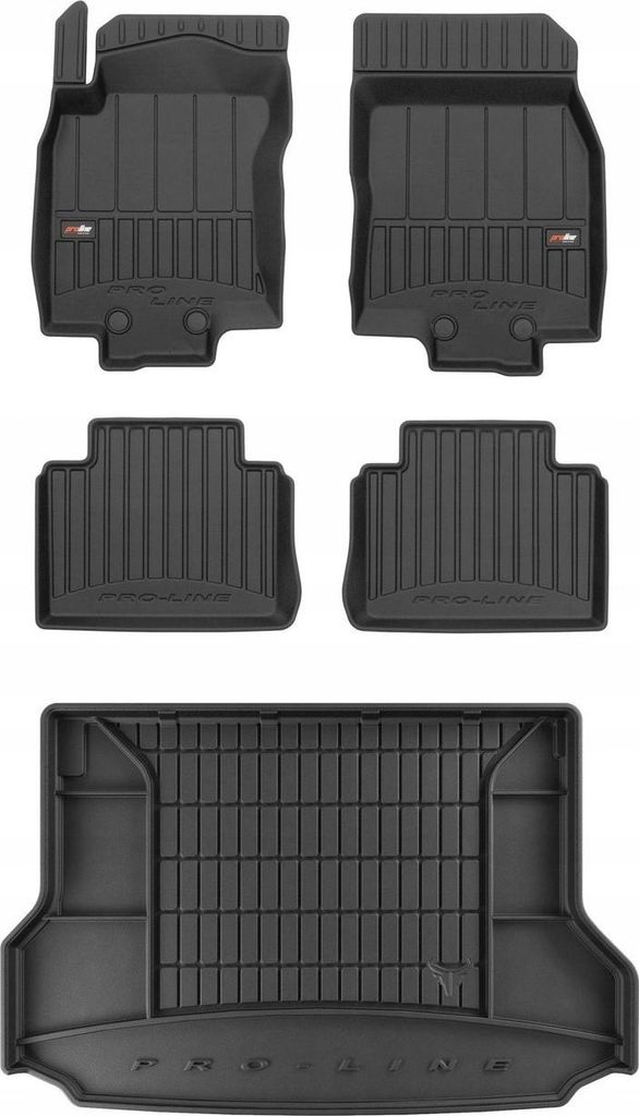 SET 3D Gummimatten Matte Nissan X-Trail T32 2017-2021 5 Sitze g