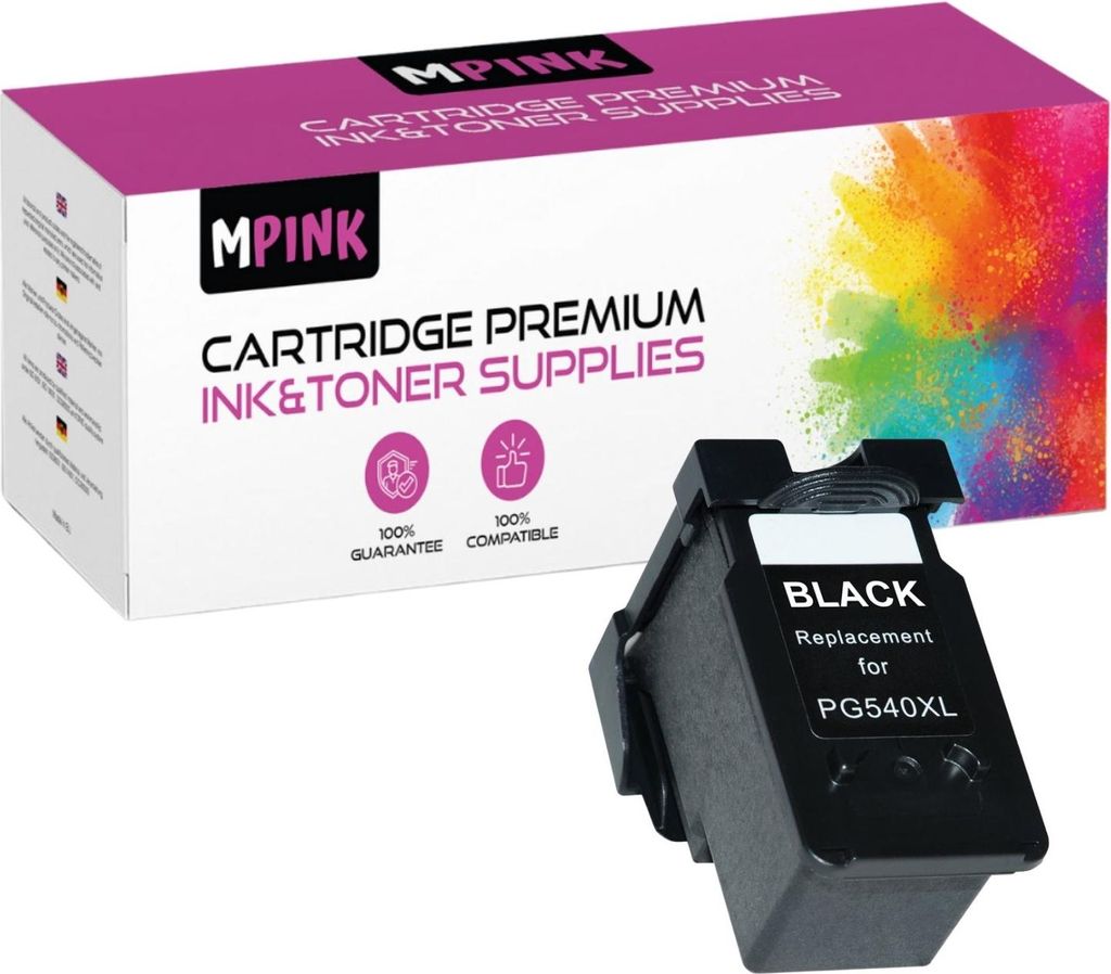 Druckerpatronen für Canon PG-540XL Schwarz MG2100 2140 2150 2200 2255 3100 3200 Series