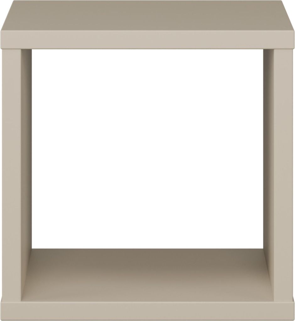 Regalwürfel >MAURO< in Taupe - 38,2x38,3x32,9cm (BxHxT)