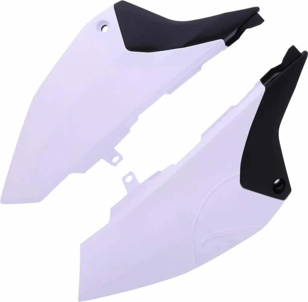Panneaux de carénage Polisport blancs pour Yamaha YZ 65 - Paire