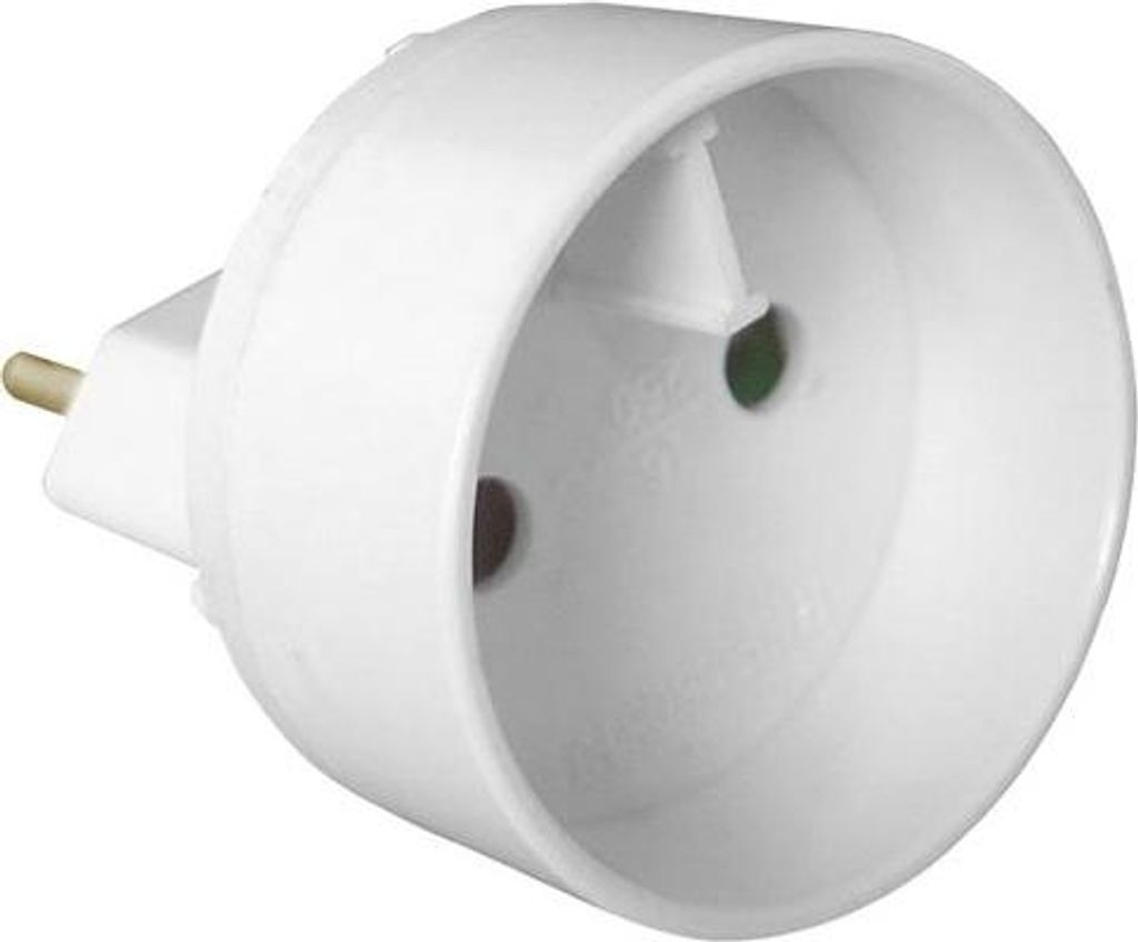 Adaptateur Mâle 6a En Femelle 16a Blanc - Zenitech Image du produit 