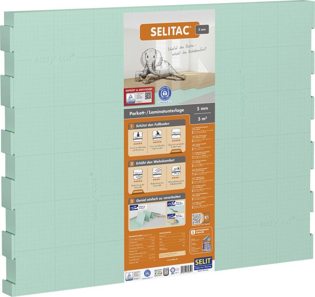 Selitac Dämmplatte Faltplatte 5 mm stark Produktbild 