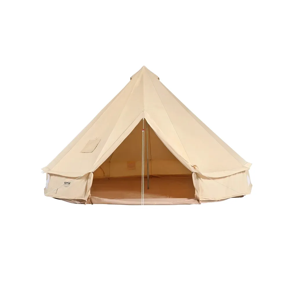 Tente cloche en toile 3m pour 8 personnes - Abri robuste 4 saisons