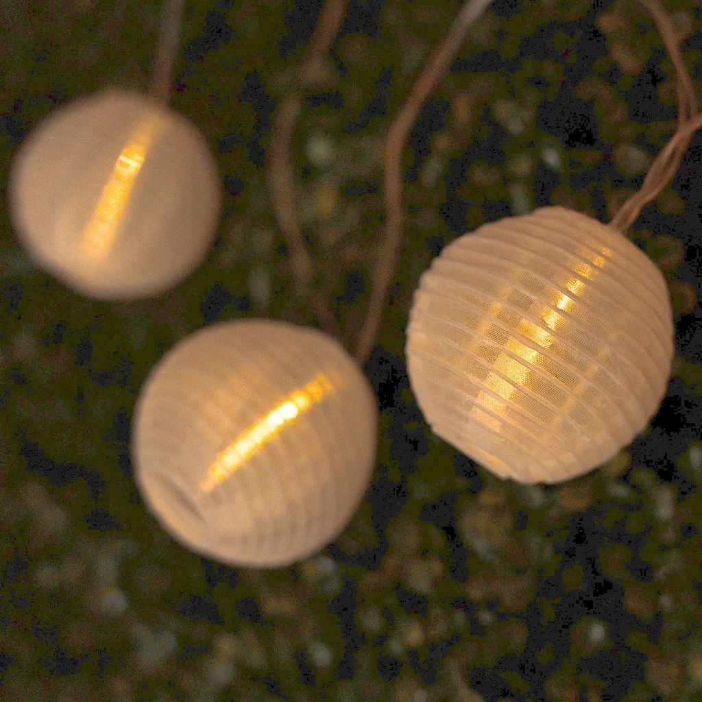LUMILED Solar Lichterkette Außen 20x LEDs Lampions 7,6 M Produktbild 