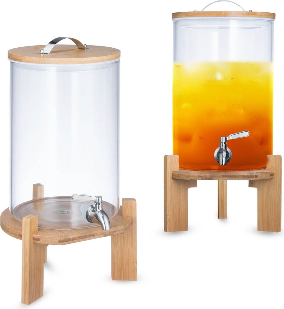 8L Luxus Getränkespender mit Zapfhahn aus Glas - XXL Produktbild 9