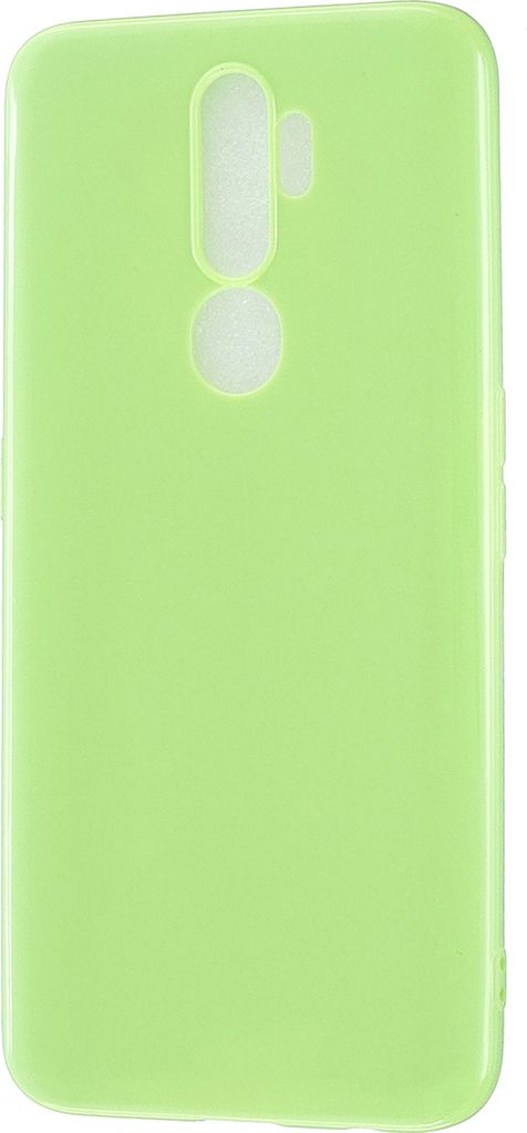 Für OPPO A5/A3S/A9 2020 Handyhülle Soft Touch Anti-Scratch Shockproof TPU Handyhülle fluoreszierend grün