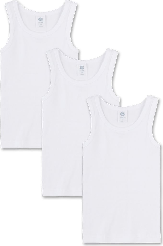 Sanetta Jungen-Unterhemd (Dreierpack) weiß 92