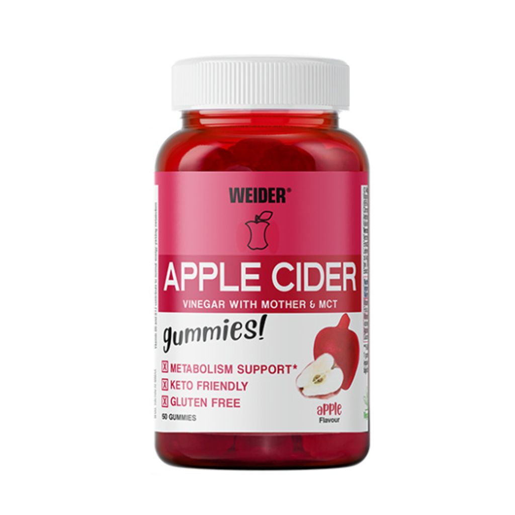Weider Apple Cider Vinegar Gummies (50) Apple - Vitamine, Mineralien & Gesundheit - Vitamine & Mineralien-Komplex