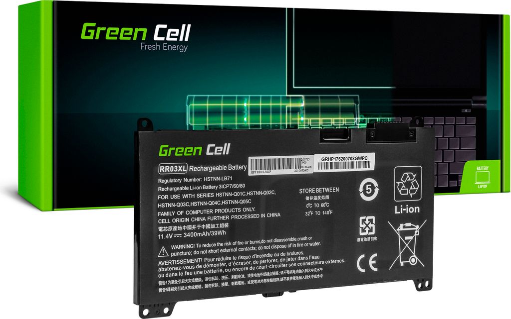 Green Cell Laptop Akku RR03XL für HP ProBook 430 G4 G5 440 G4 G5 450 G4 G5 455 G4 G5 470 G4