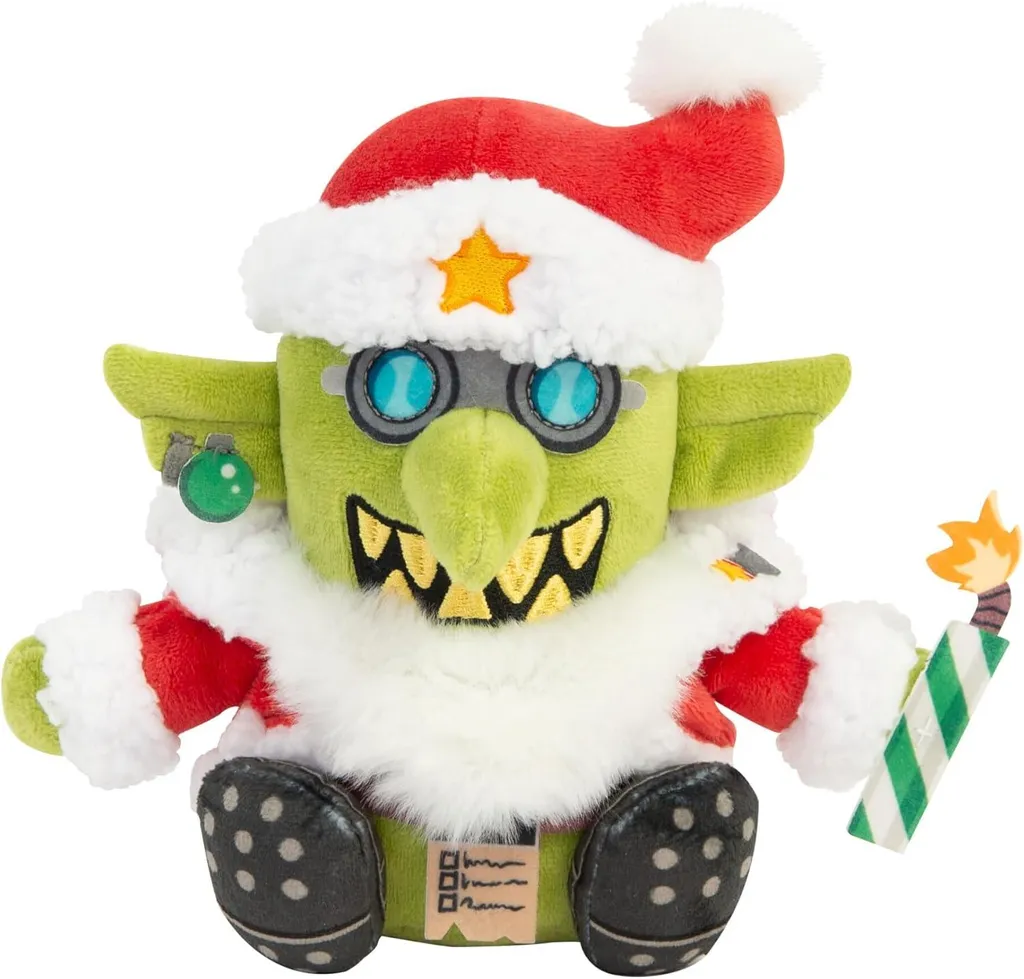 Cadeau de Noël Warhammer : Figurine Peluche Da Red Gobbo pour Décoration