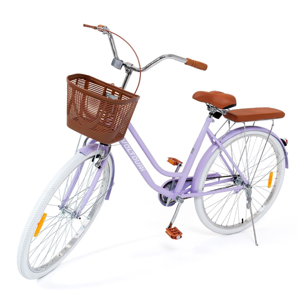Damen Citybike 28 Zoll VOLTOURI Retro Fahrrad Korb Produktbild 