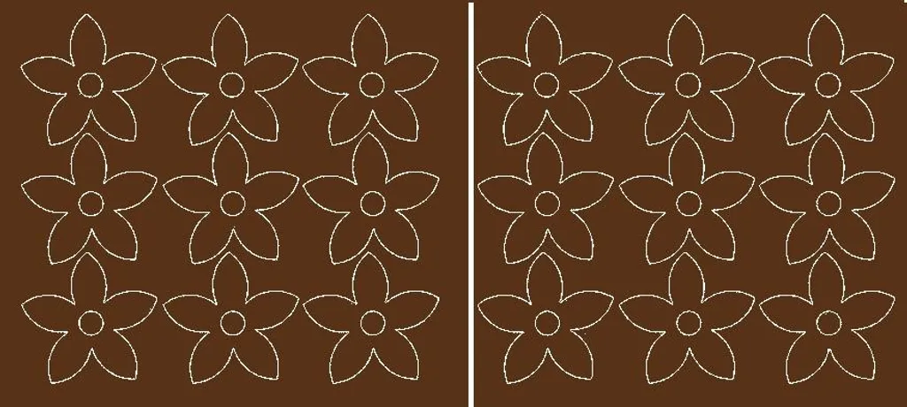 Decorazioni Vetro Fiori Marrone Opaco 18pz | Sticker Murali Design