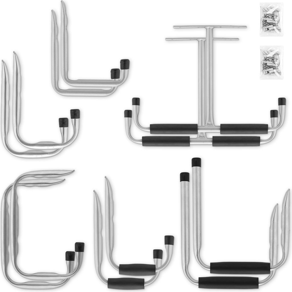 Navaris Garagenhaken Set 12tlg. - Haken für Wand und Decke Produktbild 5