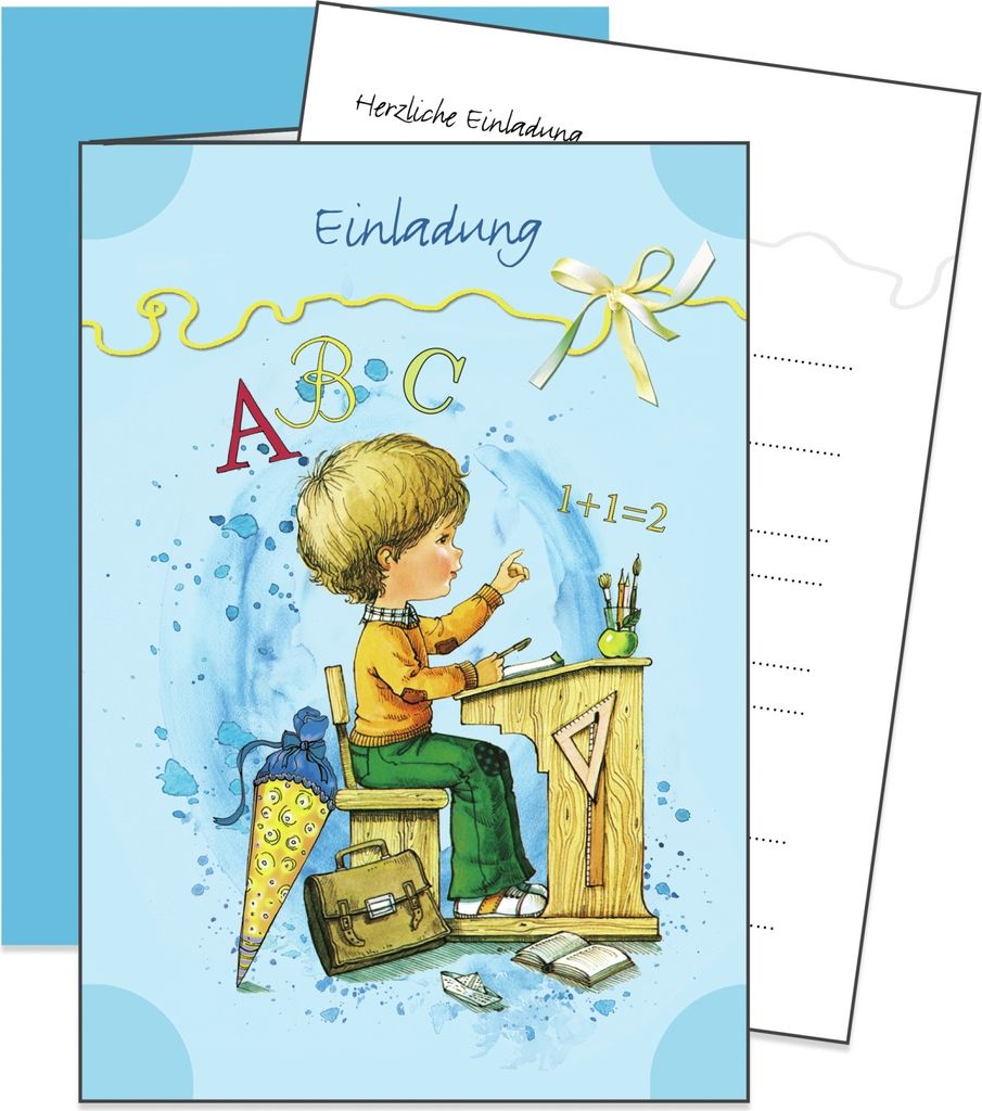 ROTH Schulanfangs-Serie "Mein Schulstart" Einladungskarte Produktbild 