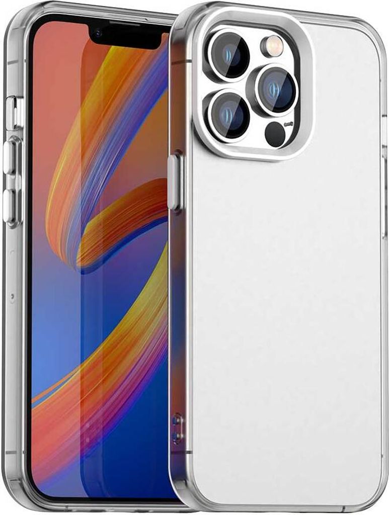 Handyhülle für iPhone 13 Pro Schlank Durchscheinend Matt Stoßfest Schutzhülle Weiß
