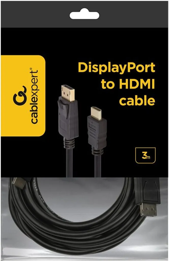 Cavo Gembird DisplayPort-HDMI 3m Nero | Soluzione Connessione Elegante