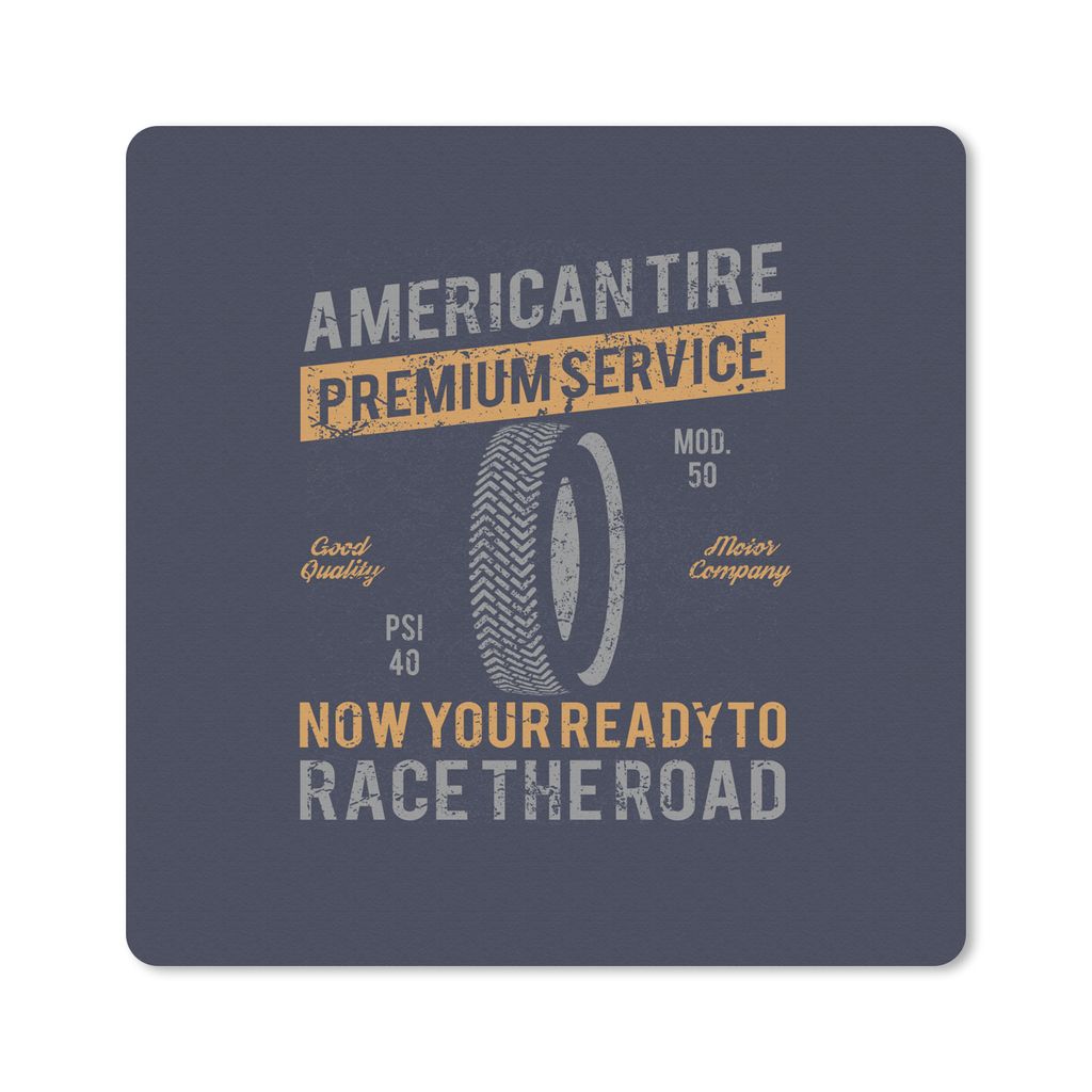 MuchoWow Mauspad Mousepad Jahrgang - Amerika - Band 30x30 cm - Mousepads - Maus Mat - Pad - Mausunterlage - Gaming