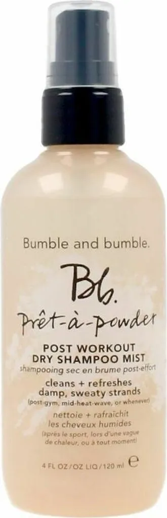Shampooing sec pour nettoyer les cheveux rapidement après le sport
