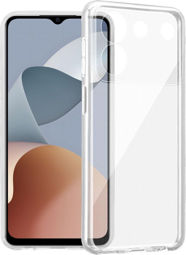 Cadorabo Hülle für ZTE Blade A54 in VOLL TRANSPARENT Schutzhülle aus flexiblem TPU Silikon Back Case Cover Etui Handy Hülle