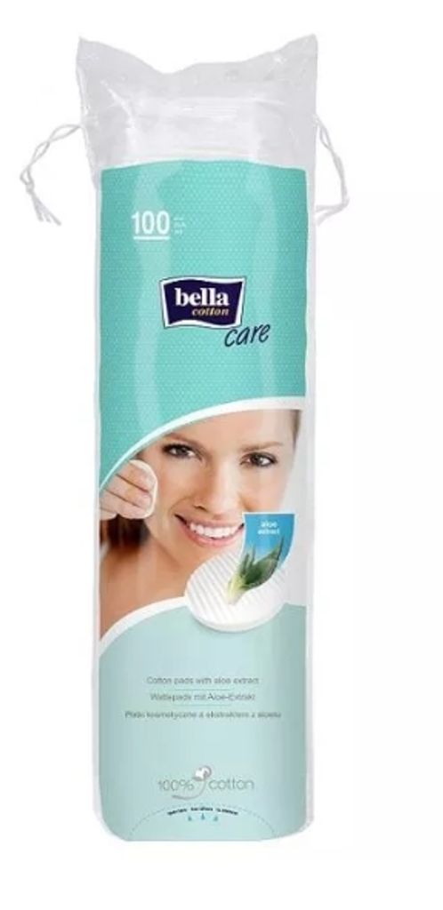 Płatki kosmetyczne Bella Bawełna Care, okrągłe z aloesem, Zdjęcie produktu 