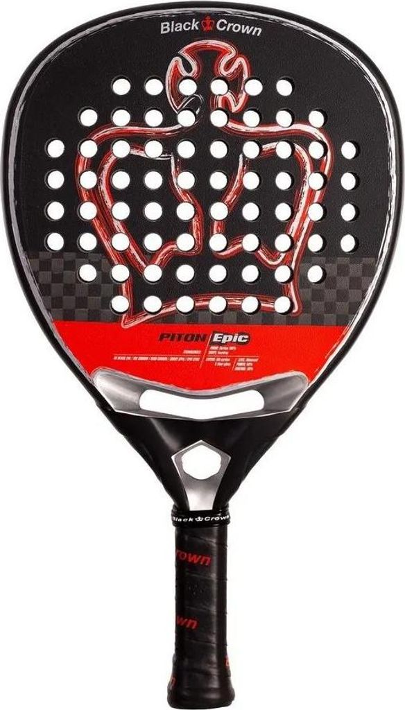 Raquette de padel Black Crown Piton Epic Rouge 280-300 gr Image du produit 