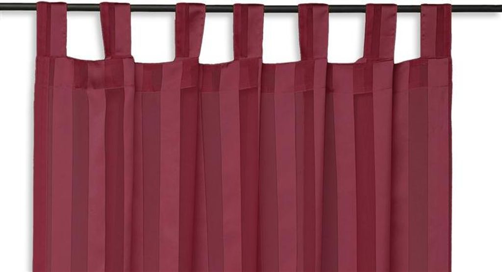 Vorhang Isa 140x245 cm bordeaux Schlaufen Gardine halbtransparent