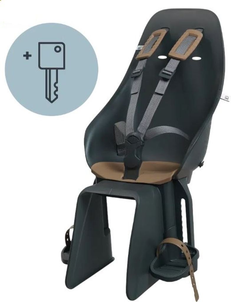 Urban Iki Ta-Ke Fahrradkindersitz EasyFix Version Klicksystem schwarz braun bincho kurumi