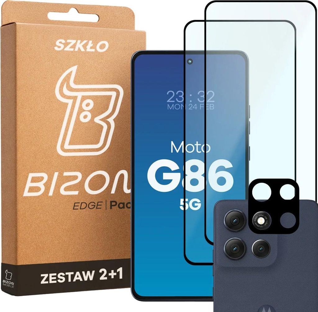 2x Gehärtetes Glas + Kameraschutz für Motorola Moto G86 5G, Produktbild 