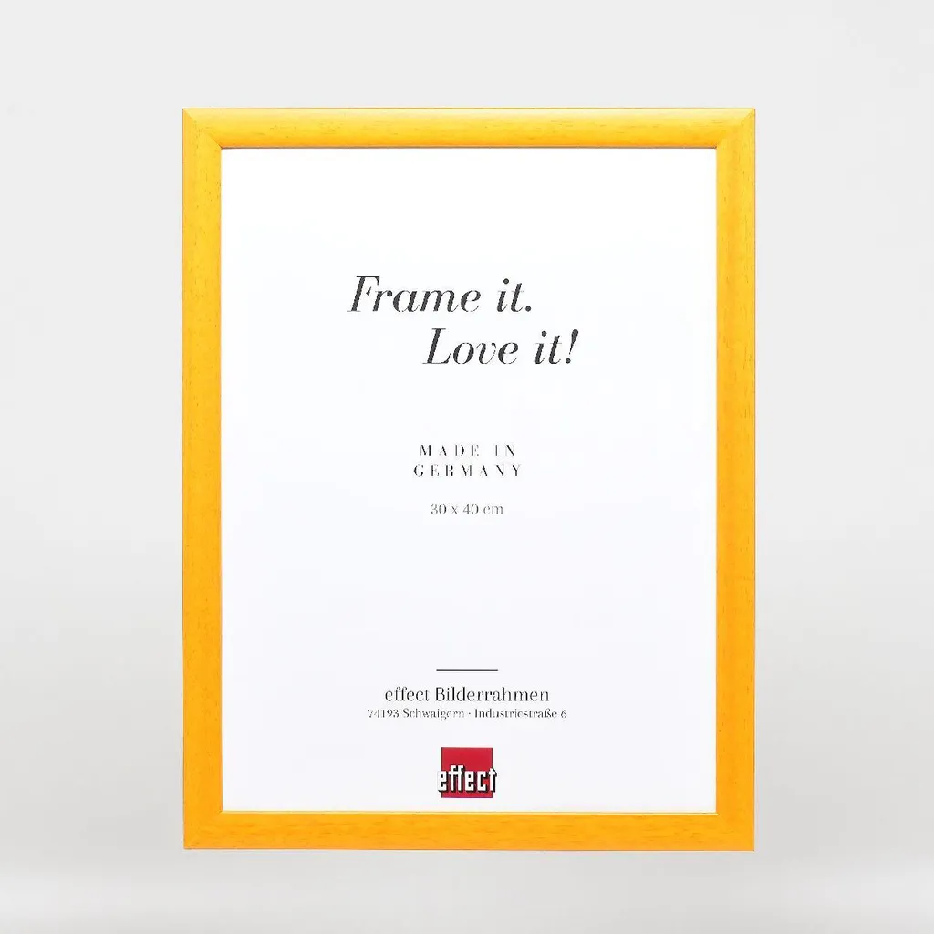 Cornice Legno Miele 24x30 cm | Profilo 43 & Vetro Soffiato - 3