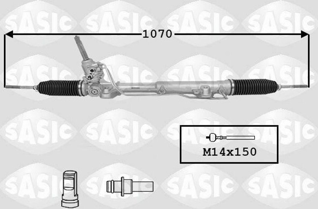 SASIC 7170056 Lenkgetriebe passend für PEUGEOT 508 SW I Produktbild 