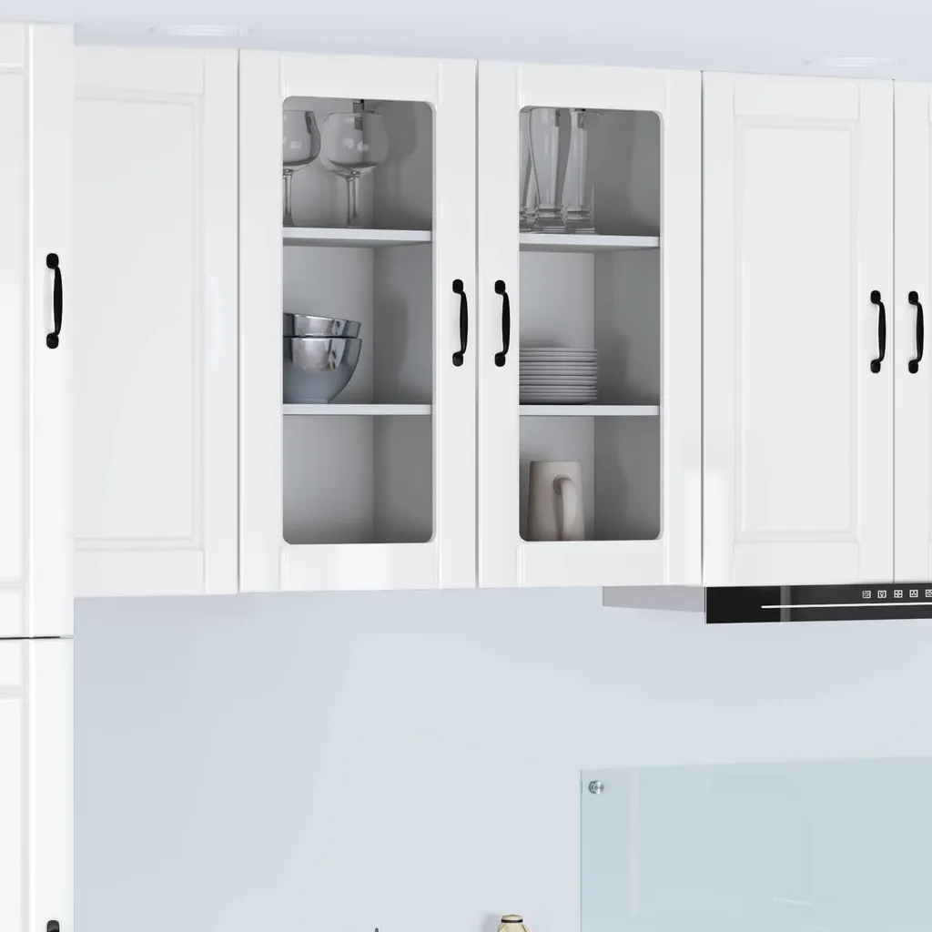 vidaXL Mobile Cucina Bianco Lucido 40x80 | Struttura Rinforzata