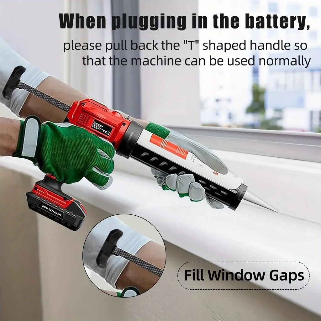 Pistolet silicone électrique 18V à 4 vitesses avec éclairage intégré - 3