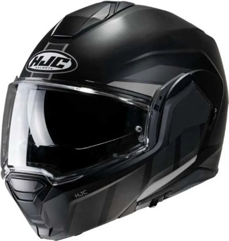 Casque HJC i100 Beis Noir à Mentonnière Rotative - Écran Solaire Intégré S
