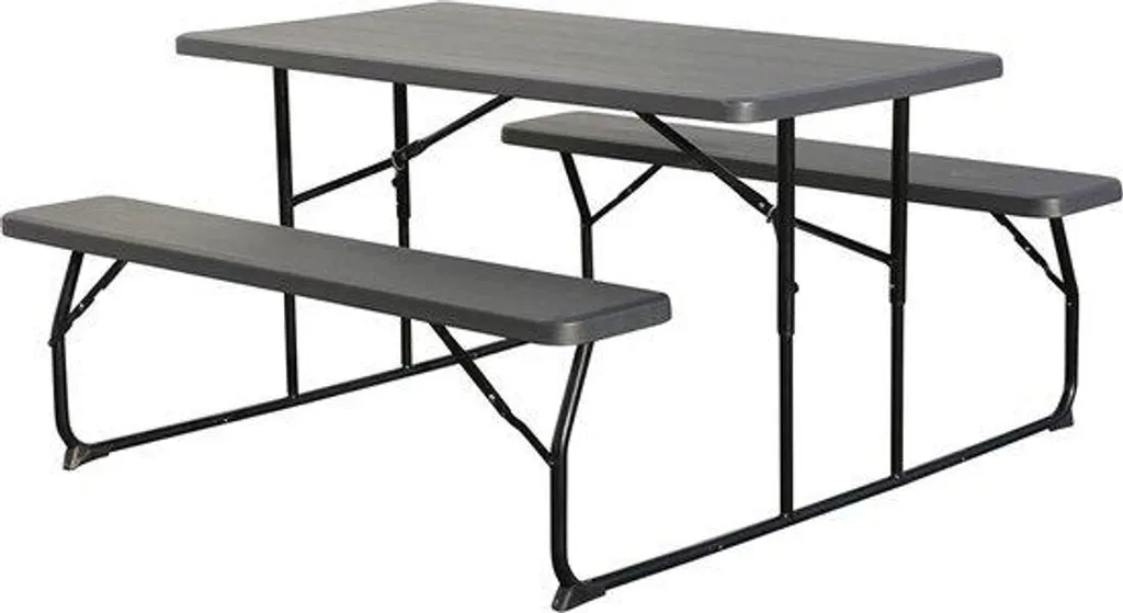 Table de camping pliable ultra robuste avec plateau XL haute densité