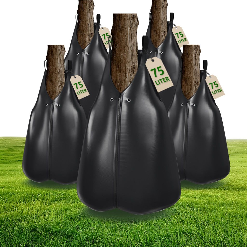 Sessamen-LP 5er Set 75 L Baumbewässerungsbeutel, PVC-Tasche langlebig, Garten-Bewässerungssystem mit Einfüllöffnung Ø 8,5 cm Robust und Wetter...