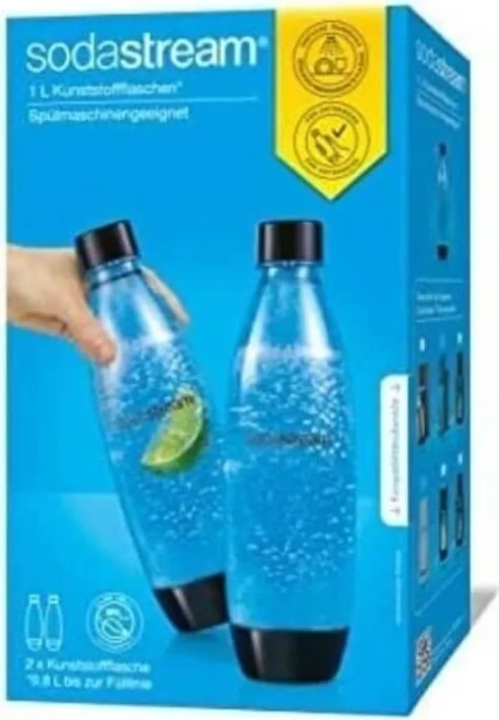 Set 2 Bottiglie SodaStream Fuse 1L BPA Free - Lavabili Lavastoviglie