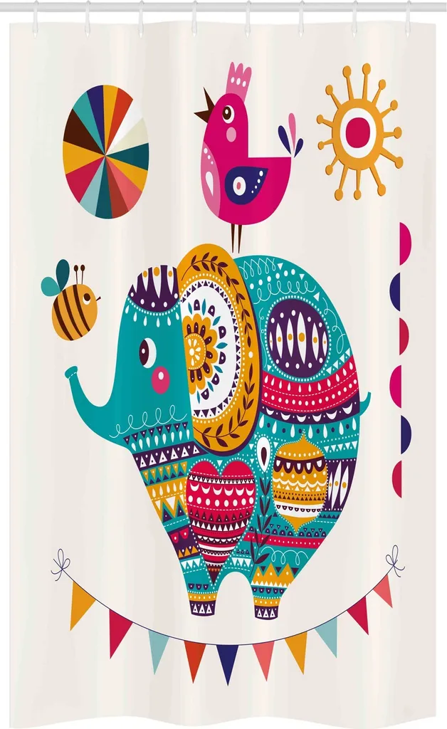 Idee Regalo Bagno: Tenda Doccia Elefante ABAKUHAUS 120x180 cm