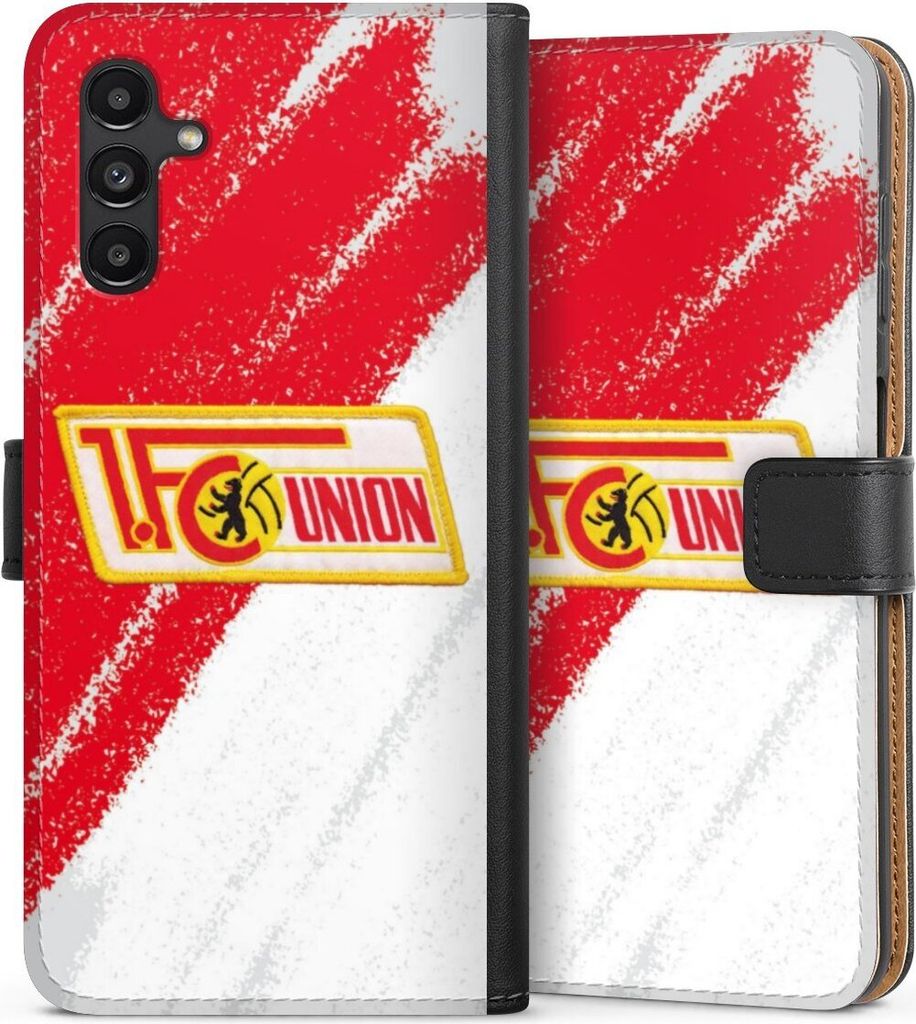 DeinDesign Klapphülle für Samsung Galaxy A04s Handytasche Lederhülle Tasche 1. FC Union Berlin Logo Offizielles Lizenzprodukt